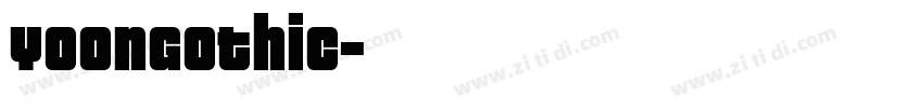 YoonGothic字体转换