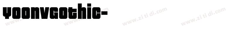 YoonVGothic字体转换
