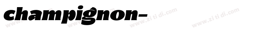 champignon字体转换