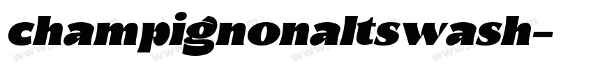 champignonaltswash字体转换