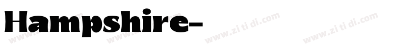 Hampshire字体转换
