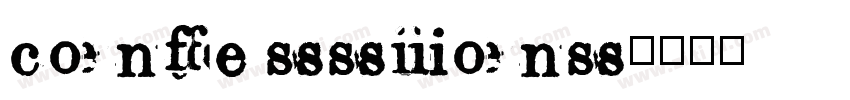 Confessions字体转换