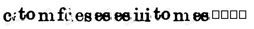 Confessions字体转换