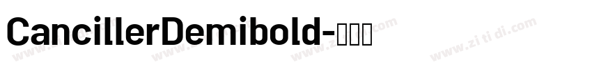 CancillerDemibold字体转换