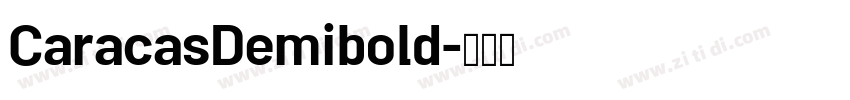 CaracasDemibold字体转换