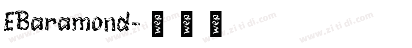 EBaramond字体转换