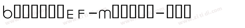 BauhausEF-Medium字体转换