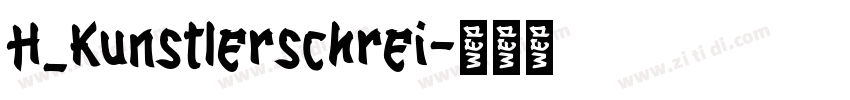 H_Kunstlerschrei字体转换