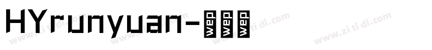 HYrunyuan字体转换