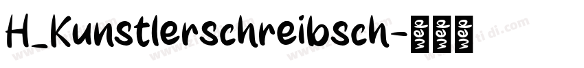 H_Kunstlerschreibsch字体转换