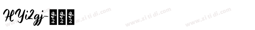 HYi2gj字体转换