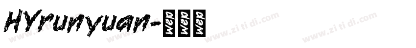 HYrunyuan字体转换