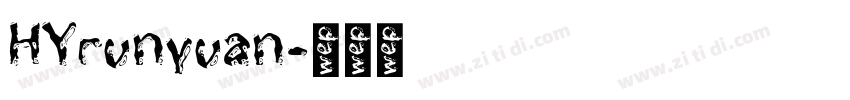 HYrunyuan字体转换