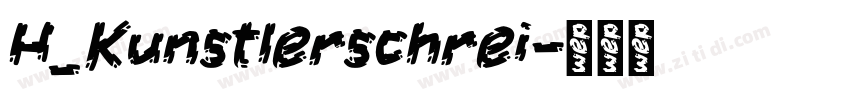 H_Kunstlerschrei字体转换