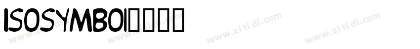 ISOsymbo1字体转换