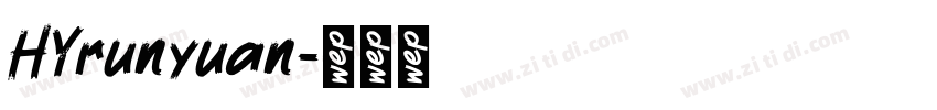 HYrunyuan字体转换