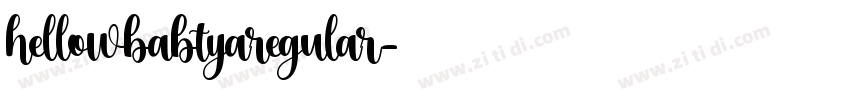 hellowbabtyaregular字体转换
