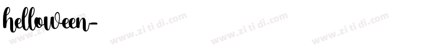 helloween字体转换