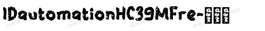 IDautomationHC39MFre字体转换