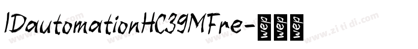 IDautomationHC39MFre字体转换
