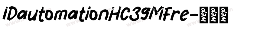 IDautomationHC39MFre字体转换