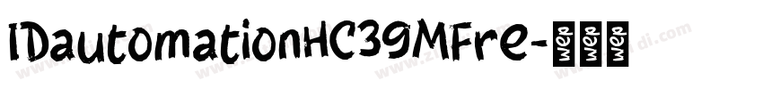 IDautomationHC39MFre字体转换