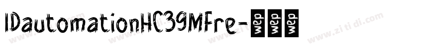 IDautomationHC39MFre字体转换