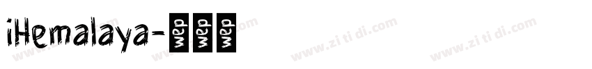 iHemalaya字体转换