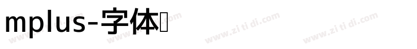 mplus字体转换