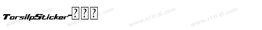 TorsilpSticker字体转换
