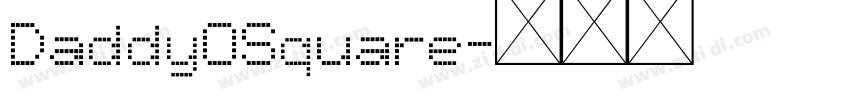 DaddyOSquare字体转换