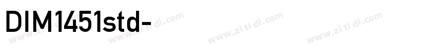 DIM1451std字体转换