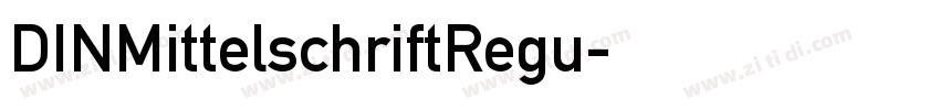 DINMittelschriftRegu字体转换