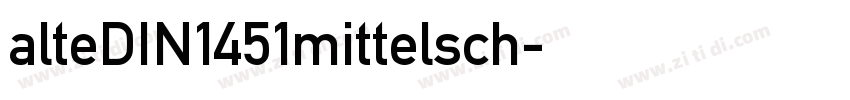 alteDIN1451mittelsch字体转换