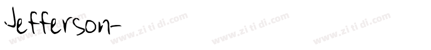 Jefferson字体转换