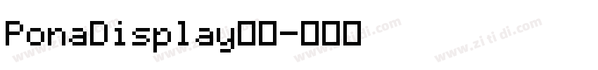 PonaDisplay字体字体转换