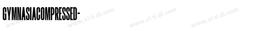 GymnasiaCompressed字体转换