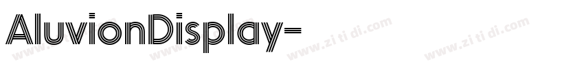 AluvionDisplay字体转换