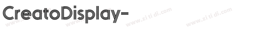 CreatoDisplay字体转换