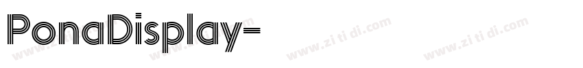 PonaDisplay字体转换