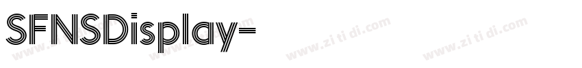 SFNSDisplay字体转换