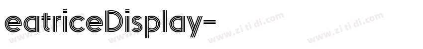 eatriceDisplay字体转换