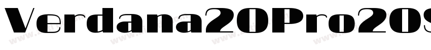 Verdana20Pro20Semi字体转换