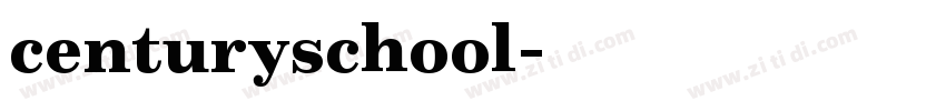 centuryschool字体转换