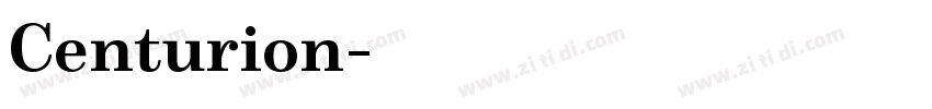 Centurion字体转换
