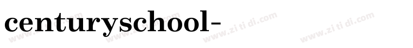 centuryschool字体转换