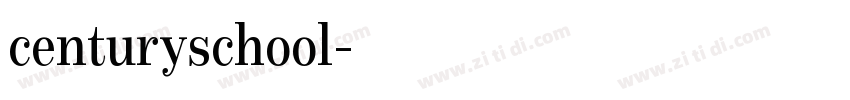 centuryschool字体转换