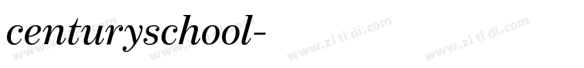 centuryschool字体转换