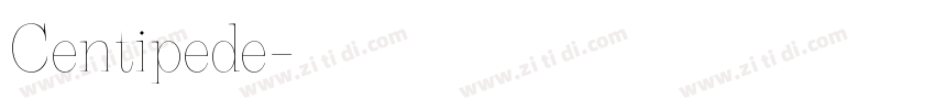 Centipede字体转换