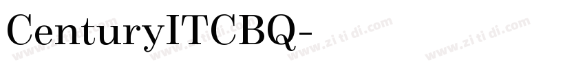 CenturyITCBQ字体转换